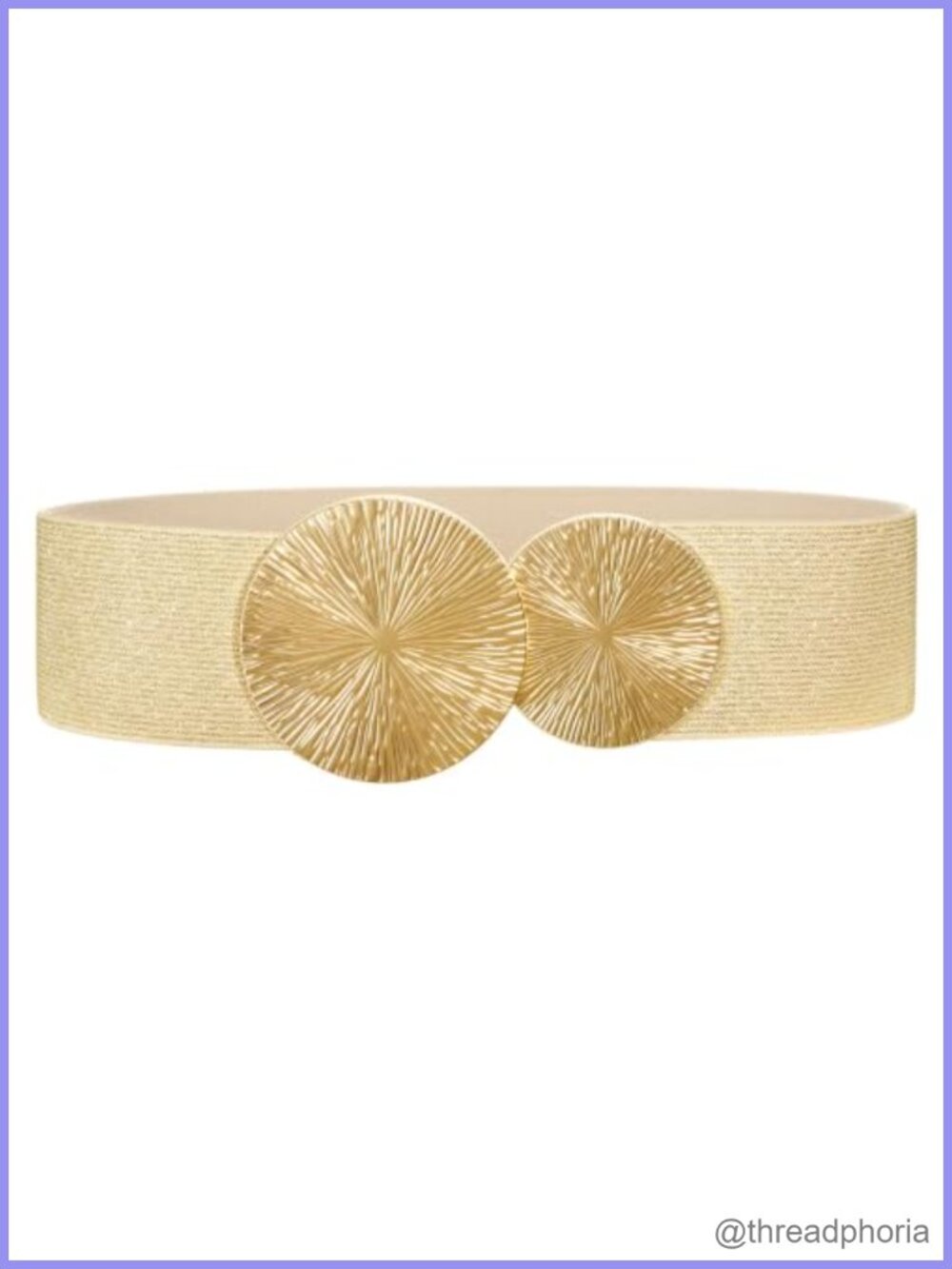 Women Wide Elastic Belt for Dresses Stretchy Waist Cinch Belt Round Buckle